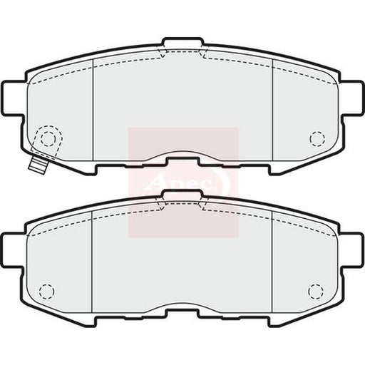 Apec Rear Brake Pad Set fits Mazda MPV 2002-2006 2.0 2.3