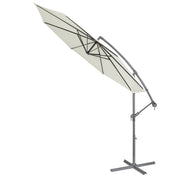 Dellonda Banana Parasol with Cover 3m - Cream DG265 Dellonda - Dynamic Drive