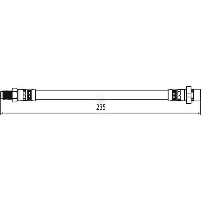 NAPA Brake Hydraulic Hose Line outer NBH1399