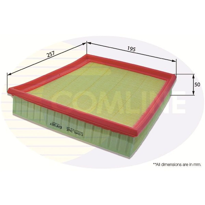 Comline Engine Air Filter Left fits Jaguar F-Pace 2015 on 2.0 3.0