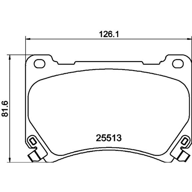 Mintex Front Brake Pad Set fits Hyundai Equus / Centennial 1999-2016 3.0 3.8 4.6