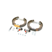 Bosch Brake Shoe Set Axle Kit fits Smart Fortwo 2007-2010