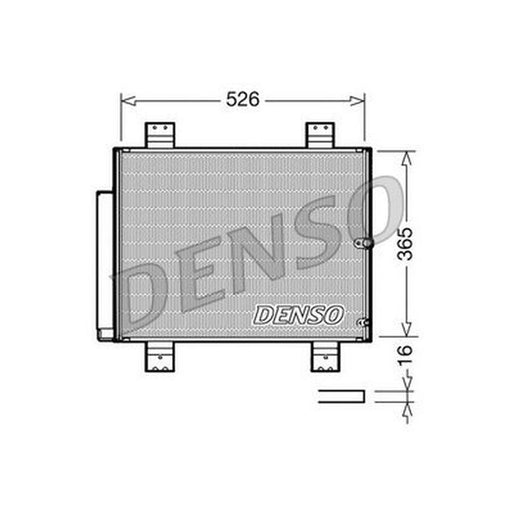 Denso Air Conditioning Condenser fits Daihatsu Terios 2005-2006 1.3 1.5