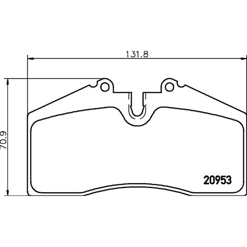 Mintex Front Brake Pad Set fits Porsche 911 1990-1997 3.3 3.6 3.8