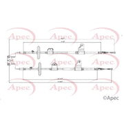 Apec Handbrake Cable Right Rear CAB1786