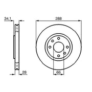 Bosch Front Brake Discs & Pads fits Citroën Xantia 1993-2003 1.9 2.0 2.1 3.0