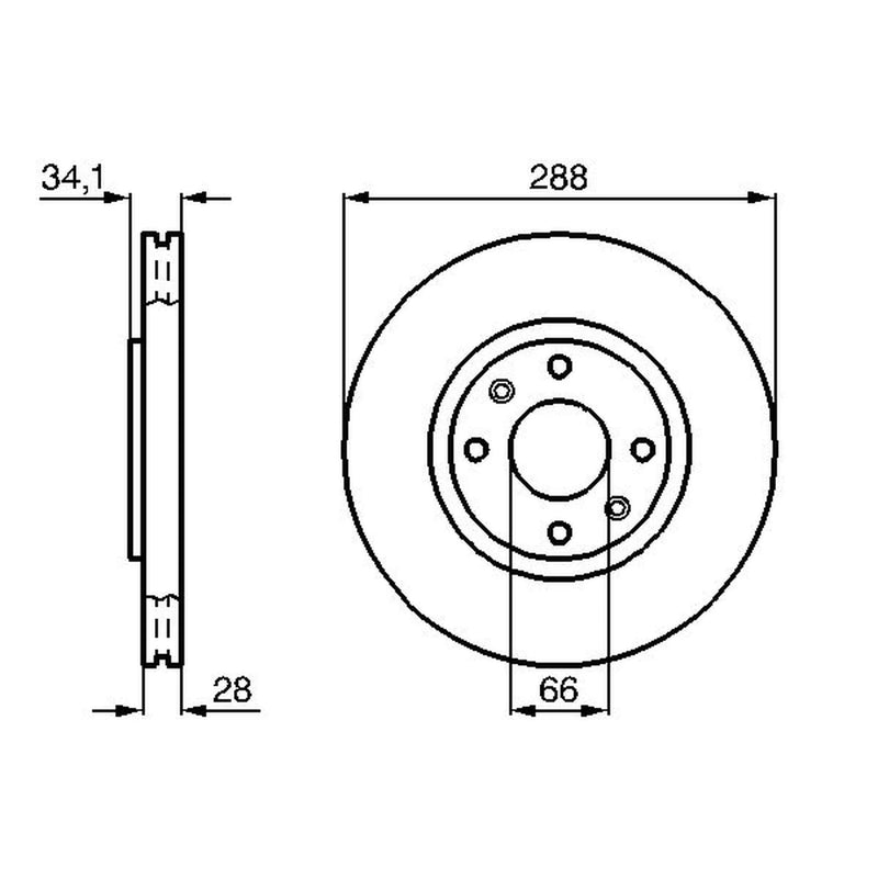 Bosch Front Brake Discs & Pads fits Citroën Xantia 1993-2003 1.9 2.0 2.1 3.0