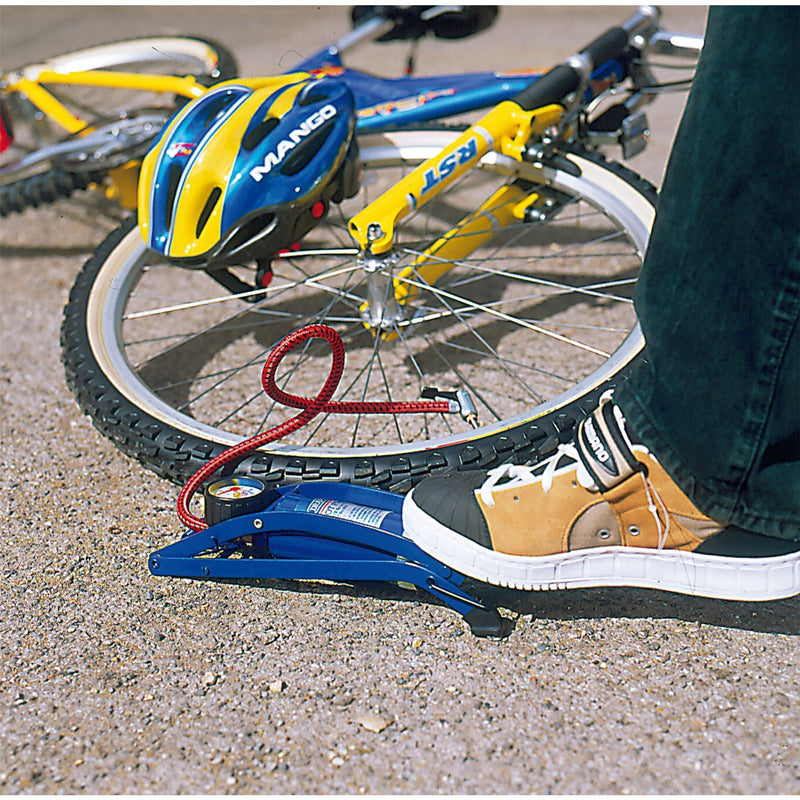 Draper Single Cylinder Foot Pump with Pressure Gauge 14172 Draper - Dynamic Drive