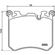 Mintex Front Brake Pad Set fits BMW X5 2009-2013