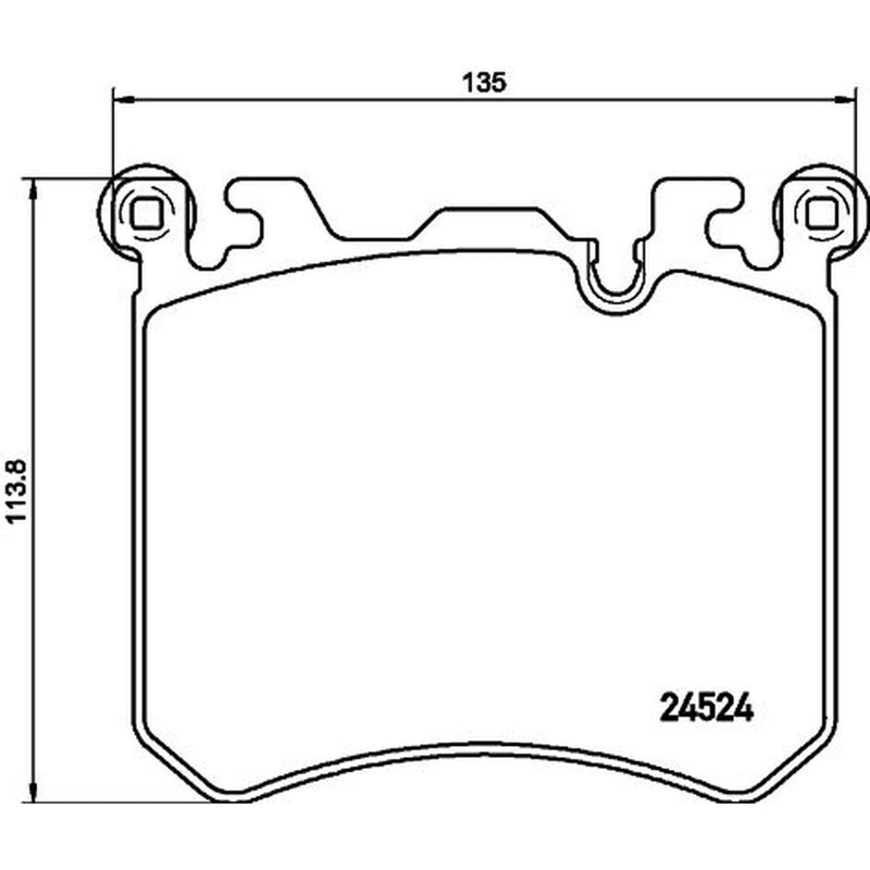 Mintex Front Brake Pad Set fits BMW X5 2009-2013