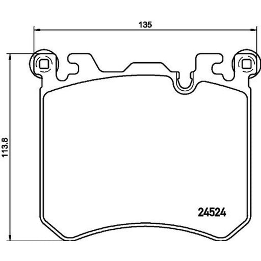 Mintex Front Brake Pad Set fits BMW X5 2009-2013