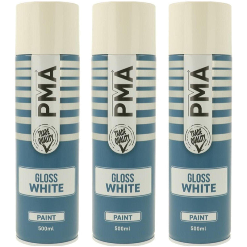 PMA Professional Gloss White 500ml Spray Paint High Coverage[3] PMA - NN4 Online 