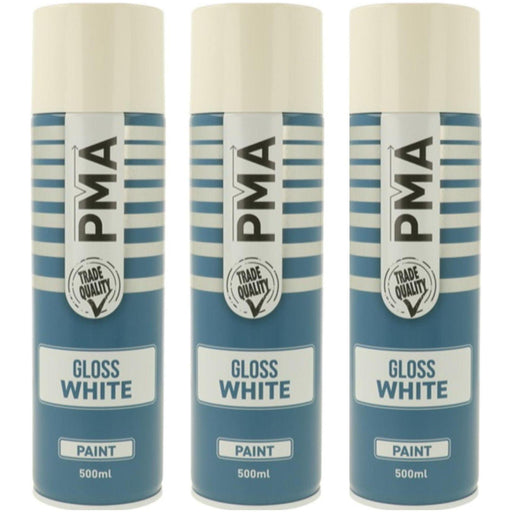 PMA Professional Gloss White 500ml Spray Paint High Coverage[3] PMA - NN4 Online 
