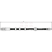 Apec Brake Hydraulic Hose Line Front HOS3812