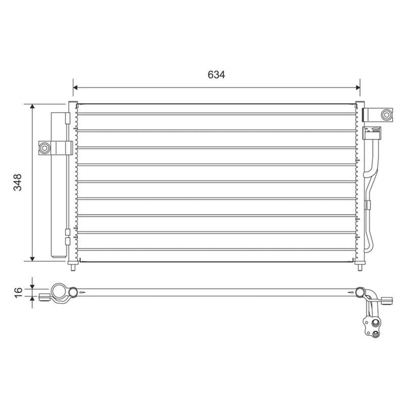 Valeo Air Conditioning Condenser 812668