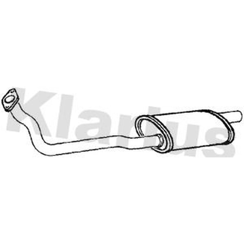 Klarius Box With Front Pipe Front fits Citroën Dispatch I 1998-2006 1.9