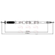Apec Handbrake Cable Right Rear CAB1673