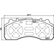 DON Front & Rear Pads fits Scania 4 - Series 1995-2008