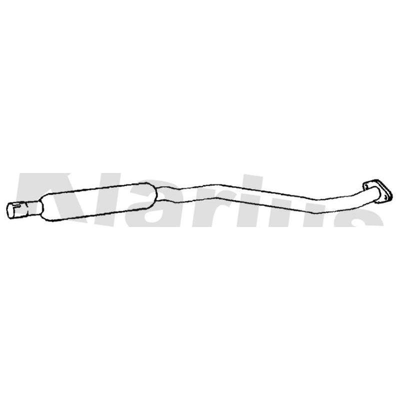 Klarius Box With Centre Pipe Centre fits Toyota Avensis Verso 2001-2009 2.0