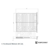 Blue Print Cabin Air Filter (Pollen Filter) fits Mazda 3 2013-2019