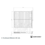 Blue Print Cabin Air Filter (Pollen Filter) ADBP250067