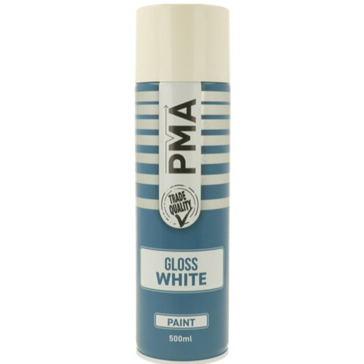 12x PMA Professional Gloss White 500ml Spray Paint High Coverage PMA - Dynamic Drive