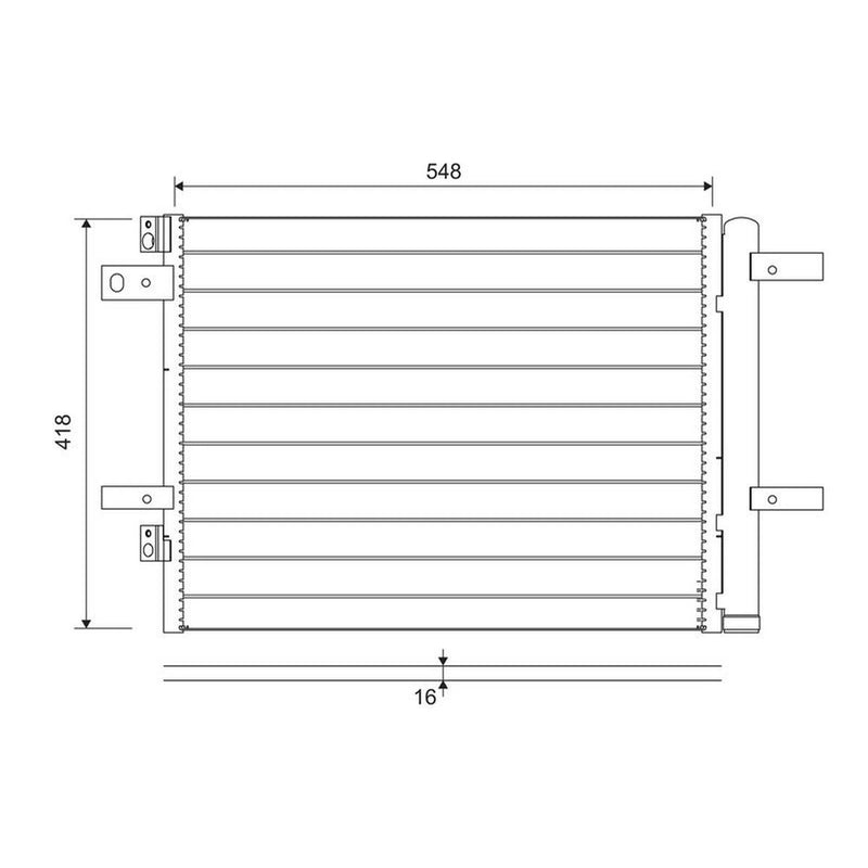 Valeo Air Conditioning Condenser 822564