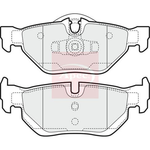 Apec Rear Brake Pad Set fits Alpina D3 2005-2008 2.0