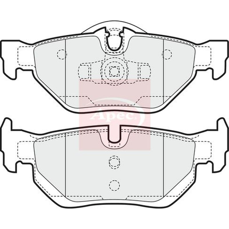 Apec Front Vented & Rear Vented Brake Discs & Pads fits BMW 3 2004-2013