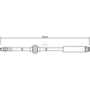 NAPA Brake Hydraulic Hose Line Front fits Fiat 500X 2014-2020