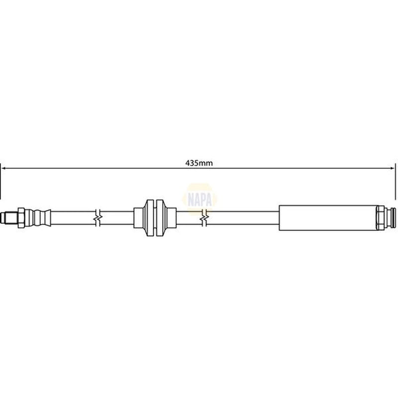 NAPA Brake Hydraulic Hose Line Front NBH1270