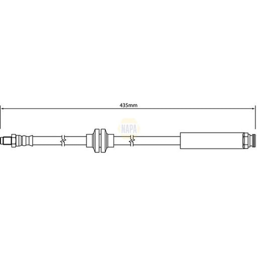 NAPA Brake Hydraulic Hose Line Front NBH1270