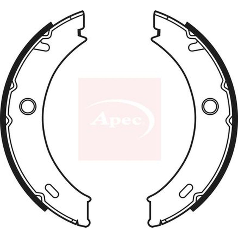 Apec Parking Brake Shoe Set fits Mercedes-Benz Sprinter 4-T 1995-2006