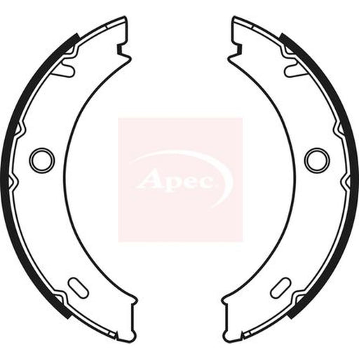 Apec Parking Brake Shoe Set fits Mercedes-Benz Sprinter 4-T 1995-2006