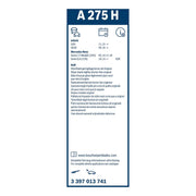 Bosch Aerotwin Wiper Blade 265mm — A275H fits BMW 1 2004-2012