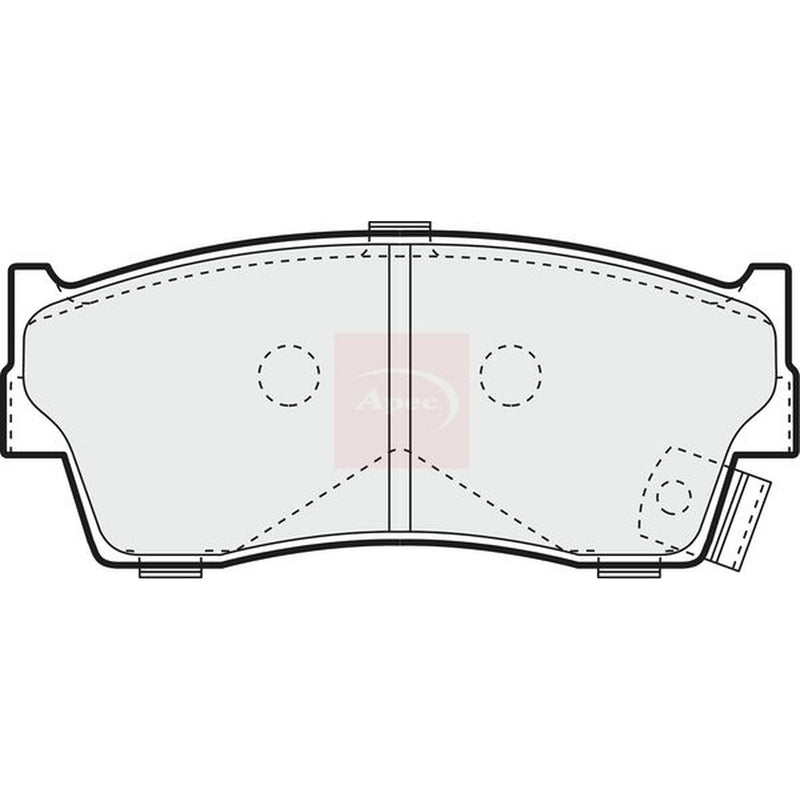Apec Front Brake Pad Set fits Suzuki Vitara 1990-1999 1.6