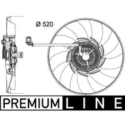 Mahle Engine Cooling Fan fits Land Rover Range Rover 2010-2012 4.4