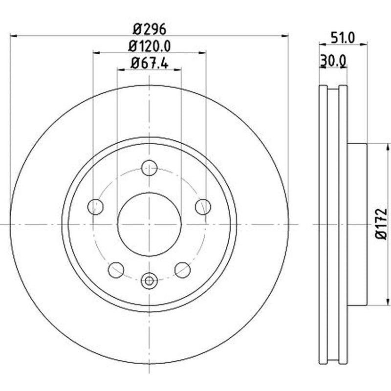 DON Front Brake Discs & Pads fits Opel Insignia A 2008-2011 2.0