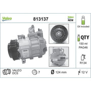 Valeo Air Conditioning Compressor 813137