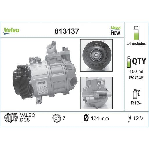Valeo Air Conditioning Compressor 813137