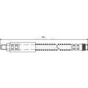 Apec Brake Hydraulic Hose Line Rear fits Opel Movano A 1999-2001 2.2 2.5 2.8