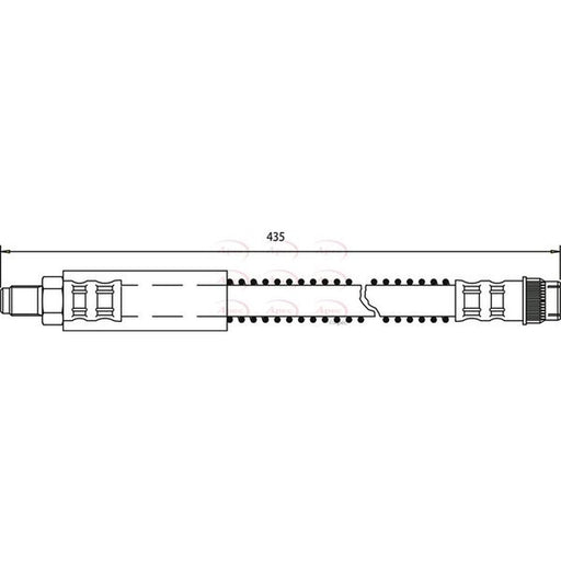 Apec Brake Hydraulic Hose Line Rear fits Opel Movano A 1999-2001 2.2 2.5 2.8