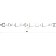 NAPA Brake Hydraulic Hose Line Front Left NBH1161