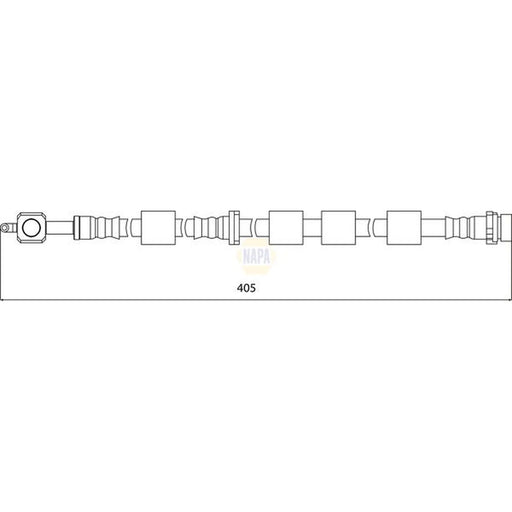 NAPA Brake Hydraulic Hose Line Front Left NBH1161