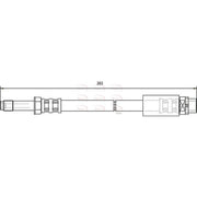Apec Brake Hydraulic Hose Line Rear fits BMW 1 2004-2013