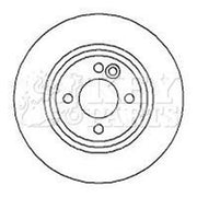 Key Parts 2 x Vented Brake Discs fits Mini Mini 2001-2008