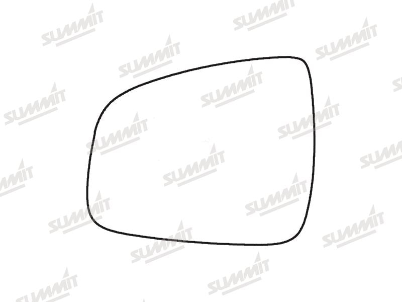 Summit Stick-On Standard Mirror Glass fits Dacia Logan Sandero 08 on LHS Summit - Bars 4 Cars
