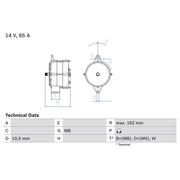 Bosch Car Alternator 12V