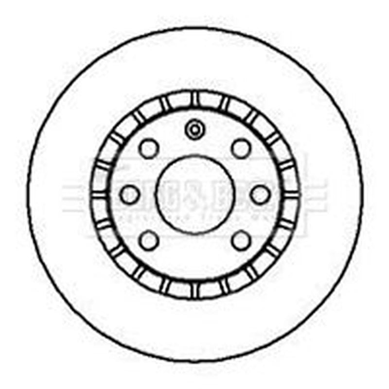 Borg & Beck Front Brake Vented Discs & Pads fits Daewoo Lanos 1997 on 1.6