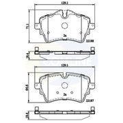 Comline Front & Rear Pads fits Mini Mini 2013-2020